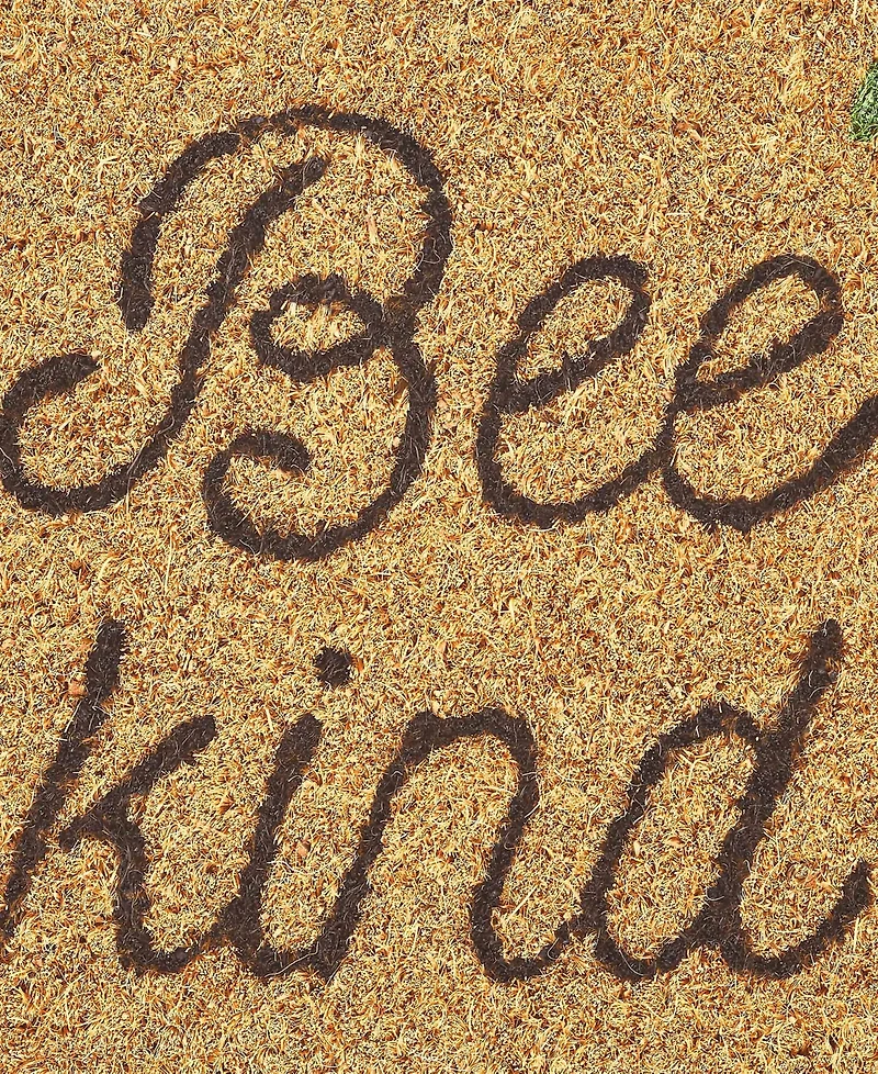 Vcny Home Bee Kind Outdoor Coir Doormat, 18" x 30"