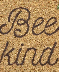 Vcny Home Bee Kind Outdoor Coir Doormat, 18" x 30"