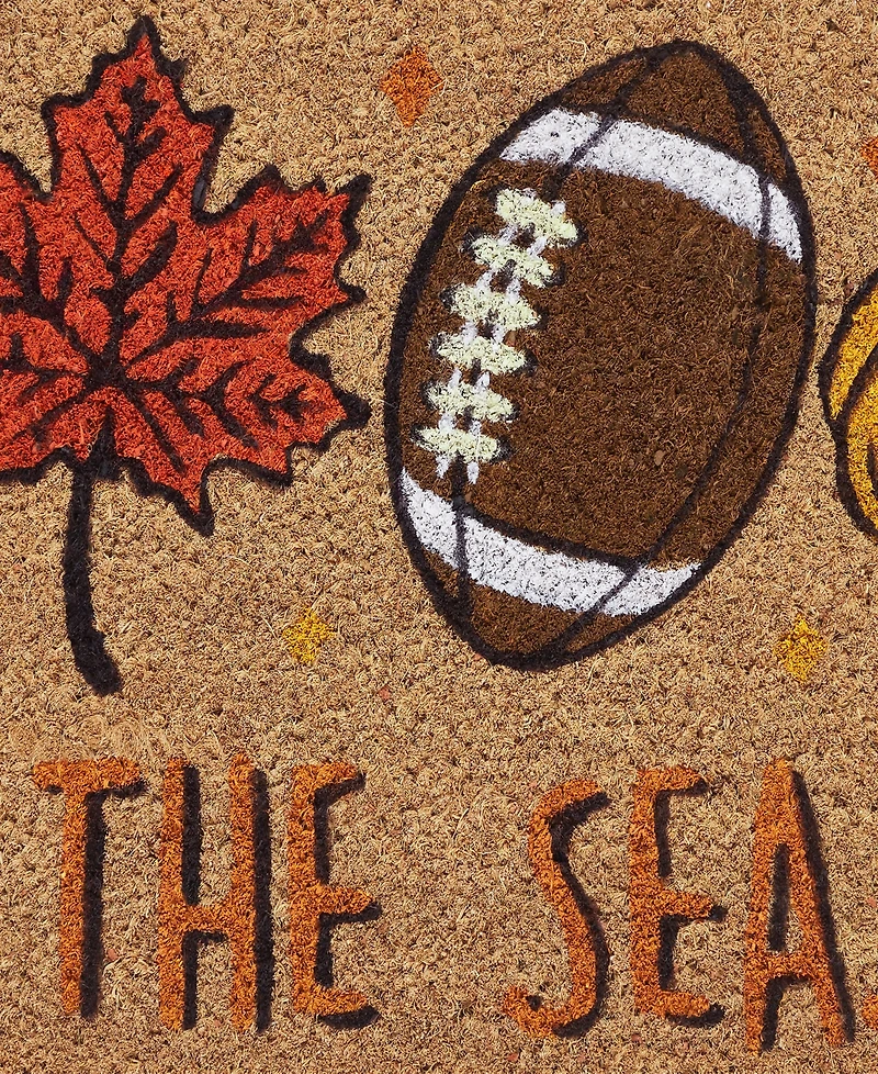 Vcny Home Tis the Season Outdoor Coir Doormat, 18" x 30"