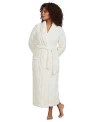 Lands' End Plus Cozy Cable Robe