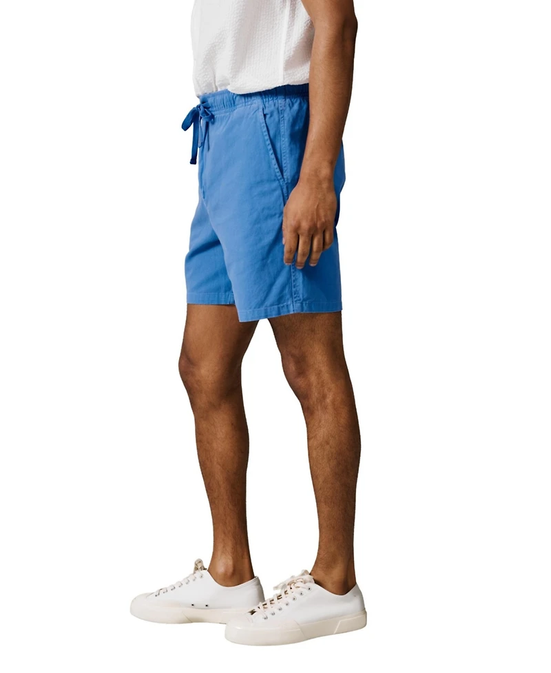 Aubin Men's Allanby Drawstring Cotton Shorts, 6.3" Inseam