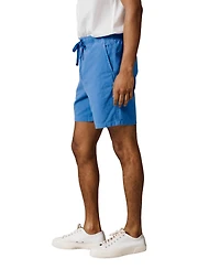 Aubin Men's Allanby Drawstring Cotton Shorts, 6.3" Inseam