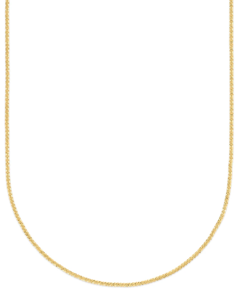 Macy's Sparkle Chain 20" Necklace in 10k Yellow Gold (2mm)