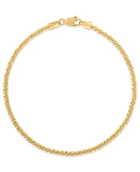 Macy's Sparkle Chain 7.5" Bracelet in 10k Yellow Gold (2mm)