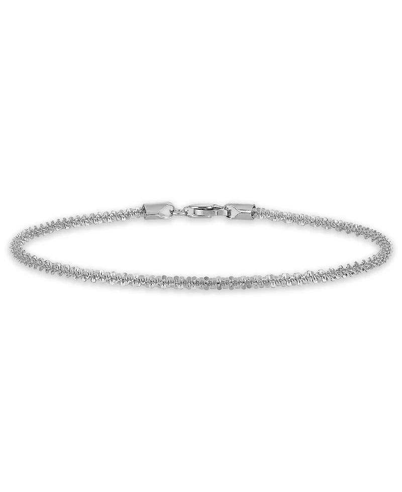 Sparkle Chain 7.5" Bracelet in 10k White Gold (2mm), Macy's Exclusive