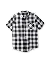 KingSize Men's Short Sleeve Flannel Shirt