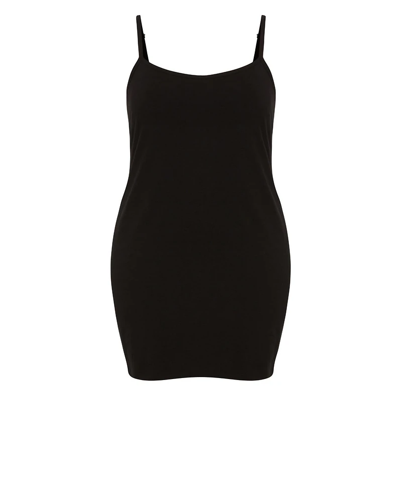 Avenue Women's Plus Essential Cotton Knit Slip