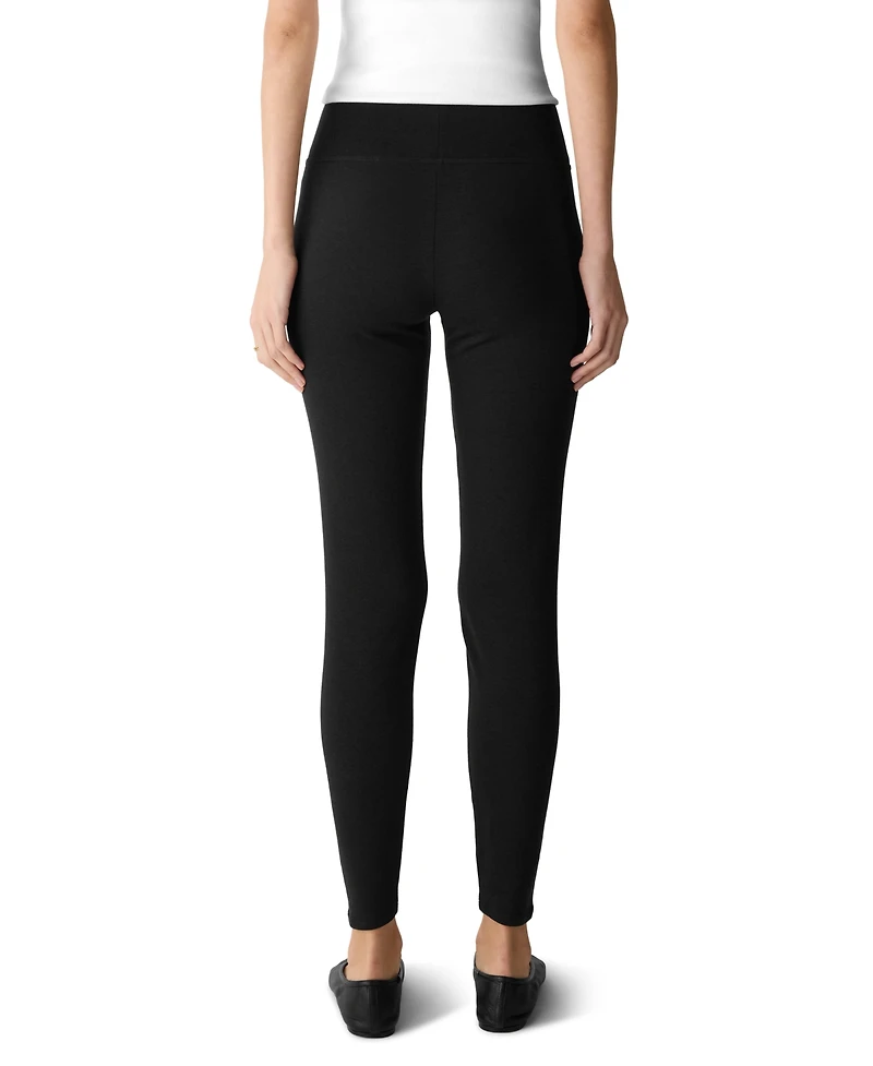Eileen Fisher Women's Fleece-Lined High-Waisted Ankle Leggings
