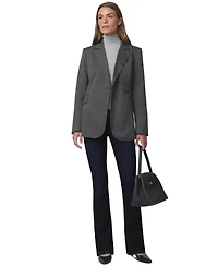 Joe's Jeans Women's Mecah Pinstripe Polyester/Wool-Blend Unlined Blazer