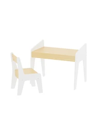 Slickblue Wooden Kids Desk and Chair Set for Study, Drawing and Playroom