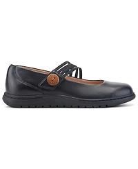 Earth Women's Vannie Elastic Mary Jane Flats