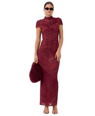Rachel Roy Women's Delphine Mesh Body-Con Midi Dress