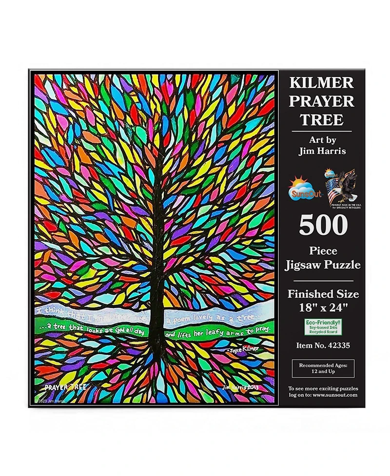 SunsOut Kilmer Prayer Tree 500-Piece Jigsaw Puzzle, Ages 15+