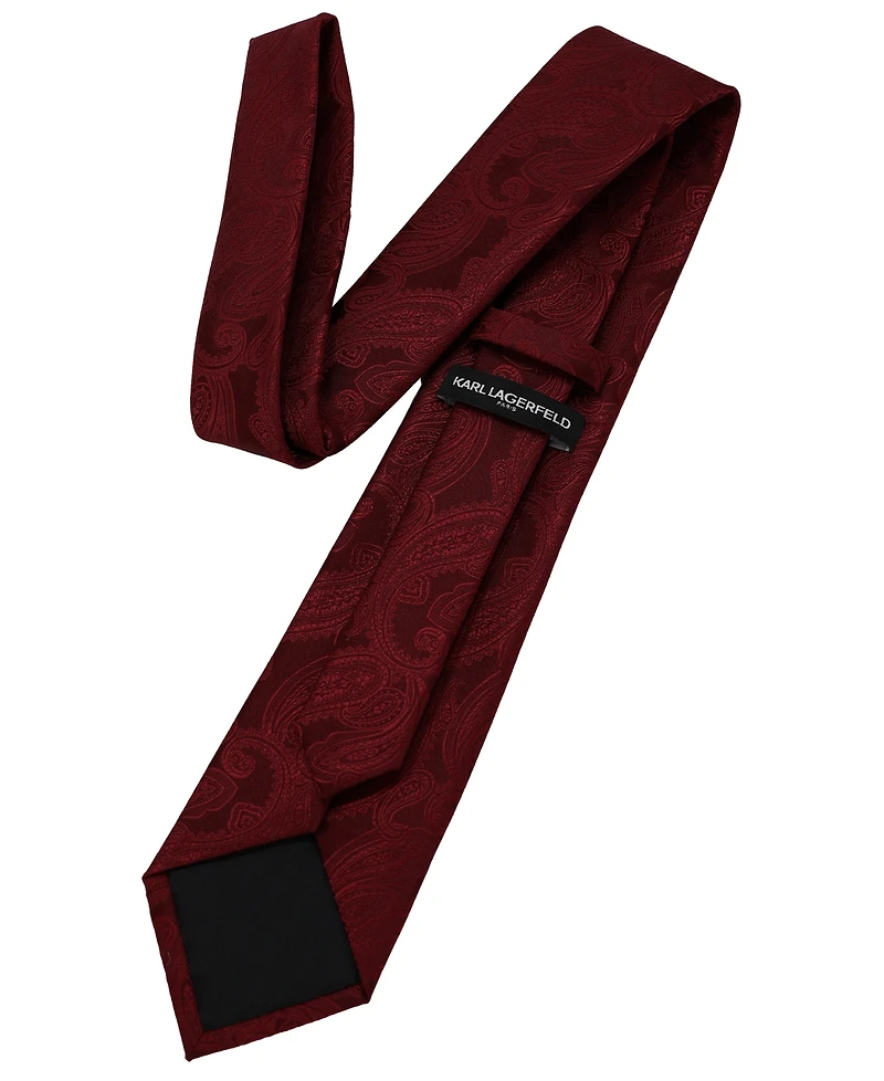 Karl Lagerfeld Paris Men's Dotted Houndstooth Classic Tie