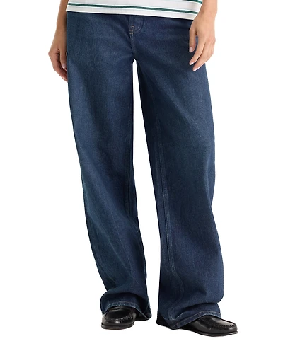 Good American Women's Vintage Wide High-Waisted Jeans