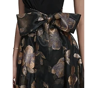 Eliza J Women's Sleeveless Surplice Ballgown Dress