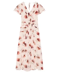 Mint Velvet Women's Soft Bloom Button-Front Midi Dress