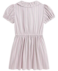 Polo Ralph Lauren Girls' 2T-6X Ruffle-Trim Cotton Oxford Shirt Dress