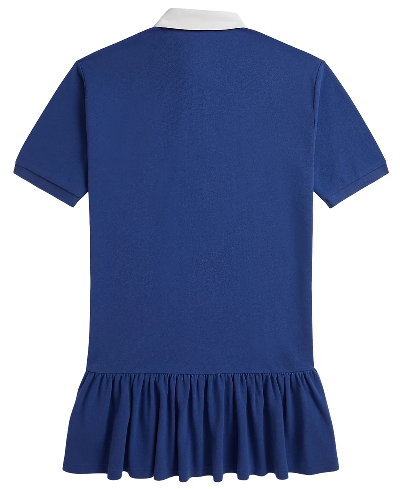 Polo Ralph Lauren Girls' 7-16 Logo Cotton Mesh Rugby Dress