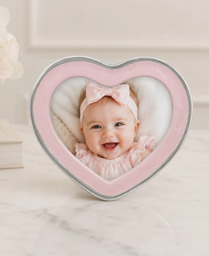 Mariposa Signature Aluminum Heart Frame, 4" x 6"
