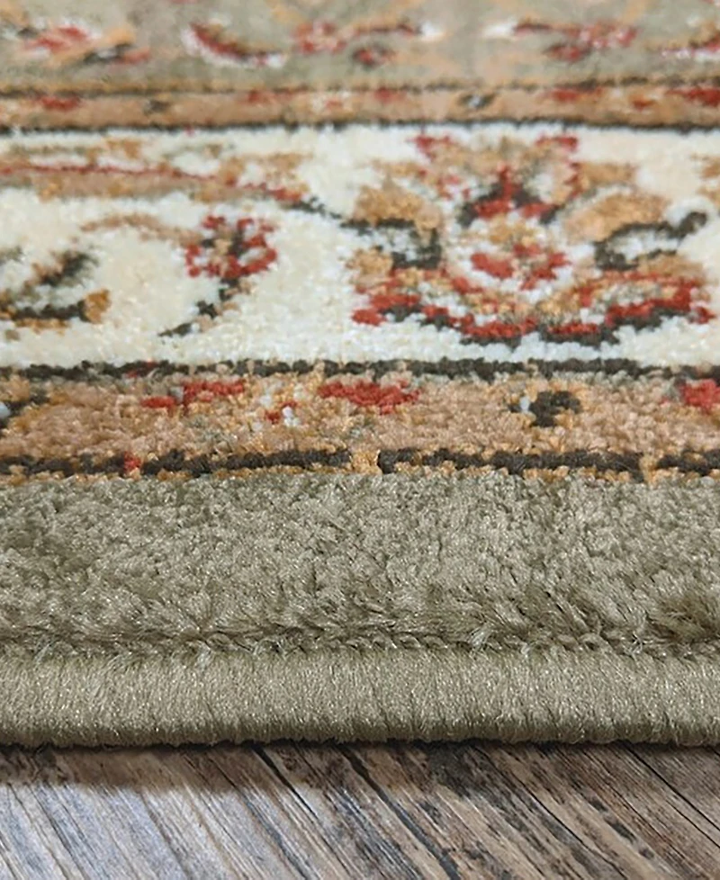 Closeout! Km Home Pesaro Isfahan Sage 2'2" x 7'7" Runner Area Rug