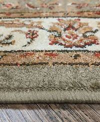 Closeout! Km Home Pesaro Isfahan Sage 2'2" x 7'7" Runner Area Rug