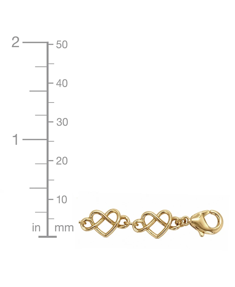 And Now This Silver and Gold Infinity Heart Link Bracelet