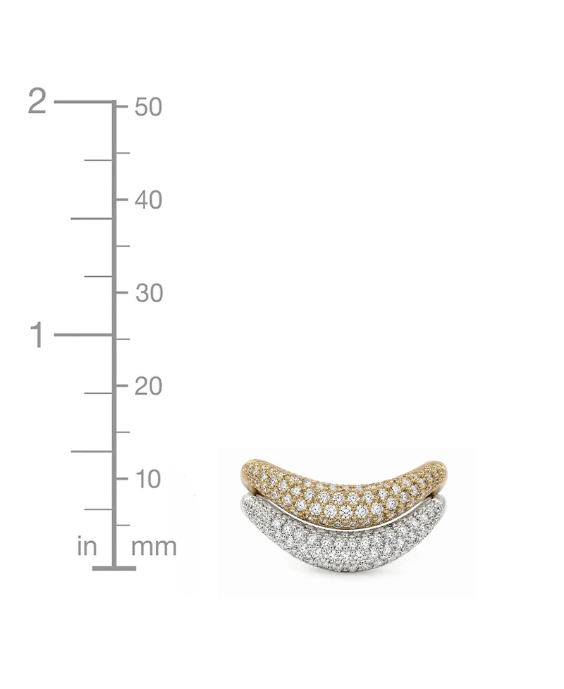 And Now This Cubic Zirconia Duo Stack Ring