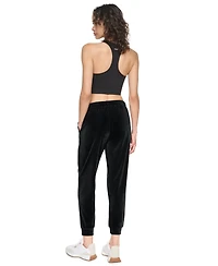 Dkny Sport Women's Mid-Rise Varsity Rhinestone Logo Jogger