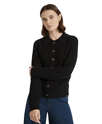 Finery London Women's Emlyn Cotton Knitted Collared Cardigan