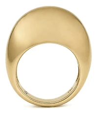 And Now This Silver Plated or 18k Gold Brass Dome Ring