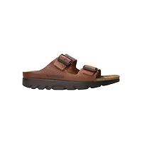 Mephisto Zonder Premium Full-Grain Leather Open Toe Buckle Closure Sandal