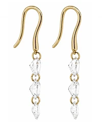 And Now This Cubic Zirconia Graduated Linear Drop Earrings
