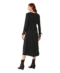 Finery London Women's Laine Polka Dot Spot Midi Dress