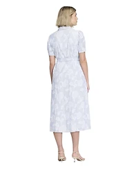 Finery London Women's Mariah Tie Waist Midi Shirt Dress