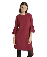 Finery London Women's Izzy Rich Crepe Long Sleeve Short Dress