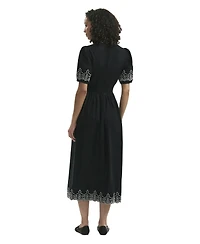 Finery London Women's Arianna Embroidered Cotton Midi Dress
