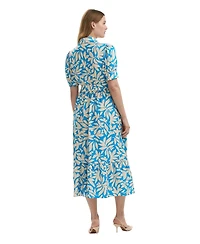 Finery London Women's Liana Floral Midi Tiered Dress