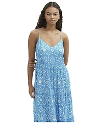 Finery London Women's Emmie Cotton Strappy Midi Tiered Dress