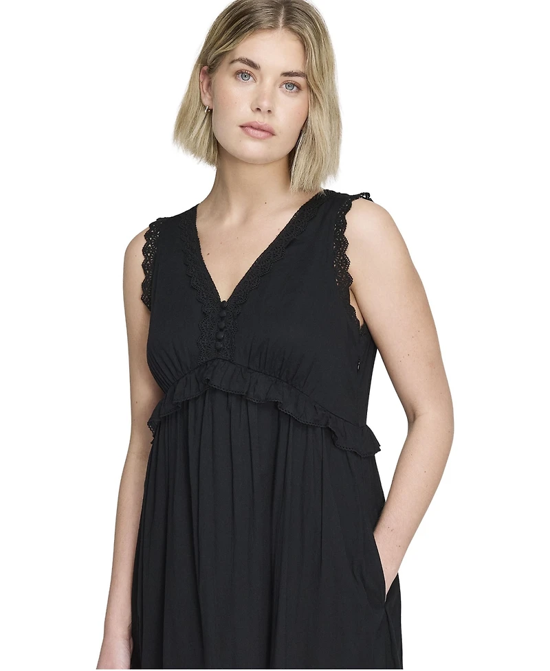 Finery London Women's Myriam Sleeveless Cotton Midi Dress