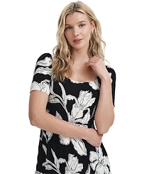 Finery London Women's Teresa Floral Print Tiered Midi Dress