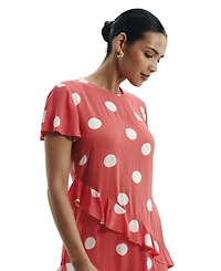 Finery London Women's Sierra Asymmetric Ruffle Dress