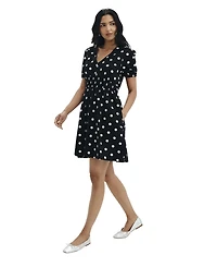 Finery London Women's Meadow Polka Dot Cotton Short Dress