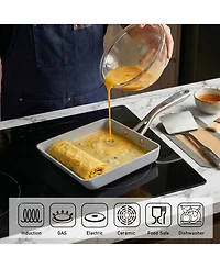 Techef - CeraTerra Ceramic Nonstick Tamagoyaki Japanese Omelette Pan/Egg Pan