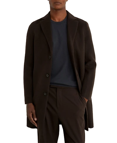 Reiss Men's Knight Single-Breasted Wool-Blend Brushed Overcoat