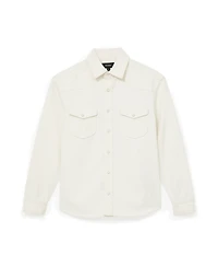Reiss Men's Finley Denim Western Overshirt