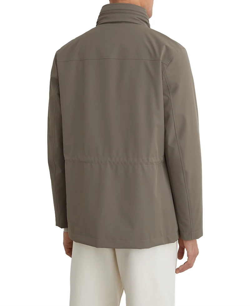 Reiss Men's Glick Hooded Removable Gilet Four-Pocket Jacket