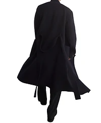 Reiss Men's Selation Wool-Blend Blindseam Belted Overcoat