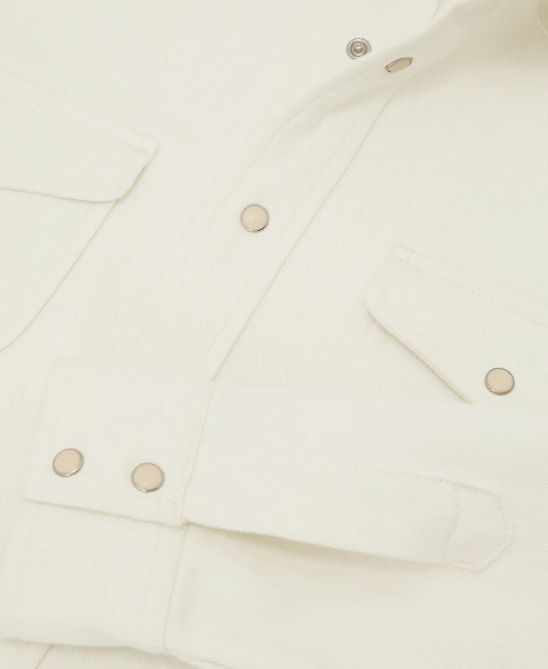 Reiss Men's Finley Denim Western Overshirt