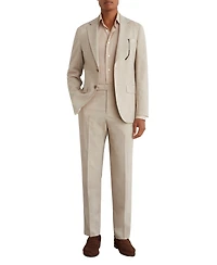 Reiss Men's Vita Wool-Blend Pin-Check Single-Breasted Classic-Fit Blazer